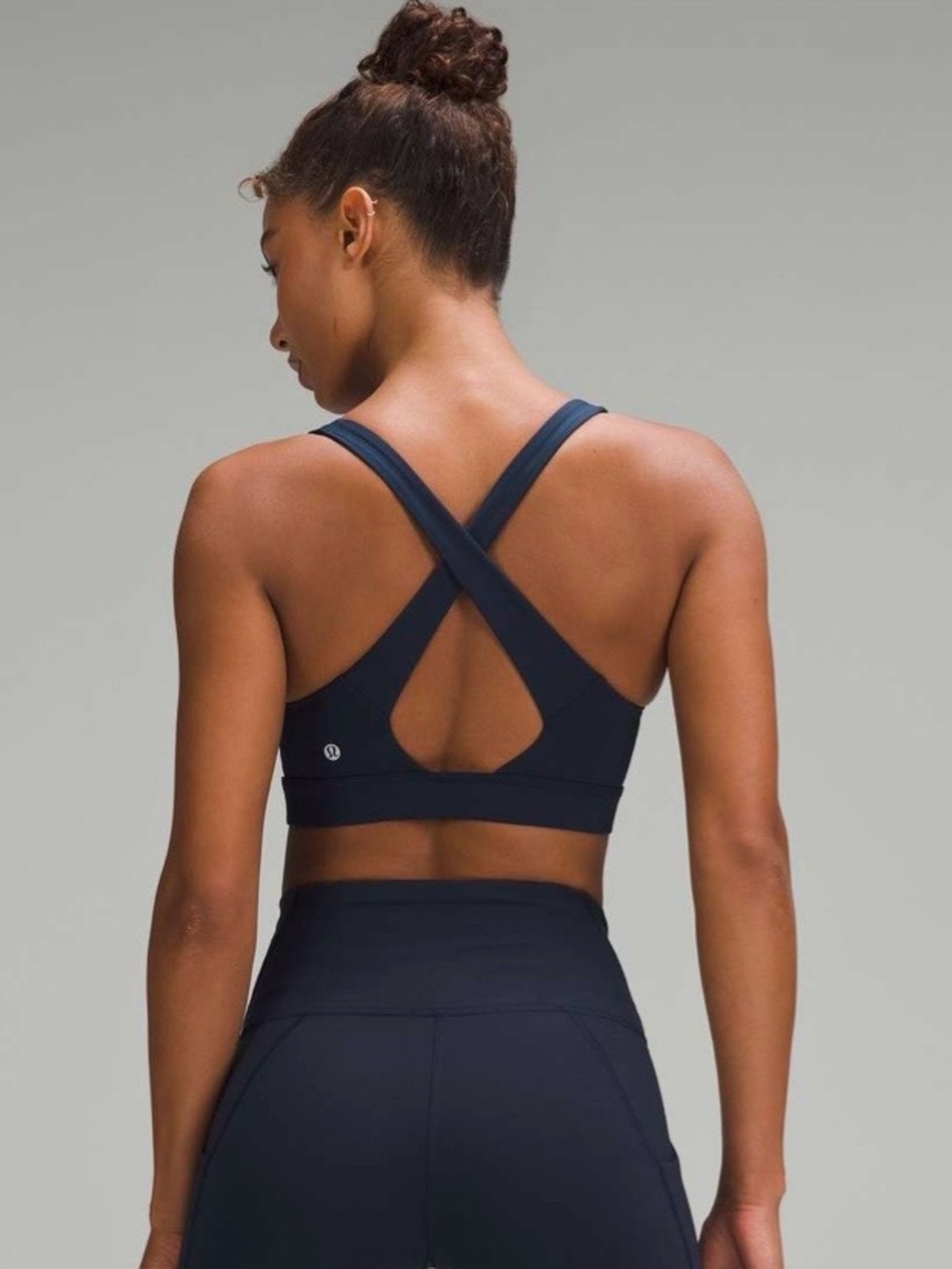 Lululemon athletica NWT Envital Bra Navy Cross-Back Sports Bra Size 12 B/C